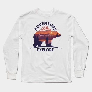 Bear Adventure Begins Here Long Sleeve T-Shirt